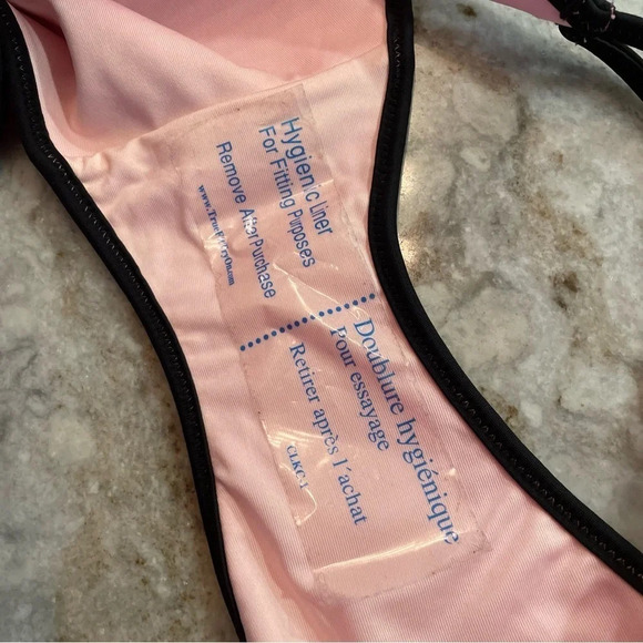 NWT Victoria Secret Neoprene Pink Bikini bottoms Size M barbie pink - Picture 6 of 7